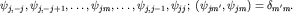 $psi_{j,-j},psi_{j,-j+1},ldots,psi_{jm},ldots,psi_{j,j-1}, psi_{jj};; (psi_{jm'},psi_{jm})=delta_{m'm}.$