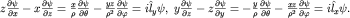 $zfrac{partialpsi}{partial x}-xfrac{partialpsi}{partial z}=frac{x}{rho}frac{partialpsi}{partialtheta}-frac{yz}{rho^2}frac{partialpsi}{partialvarphi}=ihat l_ypsi,; yfrac{partialpsi}{partial z}-zfrac{partialpsi}{partial y}=-frac{y}{rho}frac{partialpsi}{partialtheta}-frac{xz}{rho^2}frac{partialpsi}{partialvarphi}=ihat l_xpsi.$