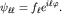 $psi_{ellell}=f_{ell}e^{iellvarphi}.$