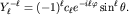 $Y^{-ell}_ell=(-1)^ell c_ell e^{-iellvarphi}sin^elltheta.$