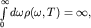 $intlimits_0^{infty}domegarho(omega, T)=infty,$