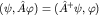 $(psi,hat A varphi)=(hat A^+psi, varphi)$