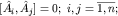 $[hat A_i,hat A_j]=0;; i,j=overline{1,n};$