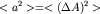 $ lt a^2 gt = lt (Delta A)^2 gt $