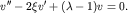 $v''-2xi v'+(lambda-1)v=0.$