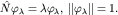 $hat Nvarphi_lambda=lambdavarphi_lambda,; |varphi_lambda|=1.$