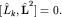 $[hat L_k,{bfhat L}^2]=0.$