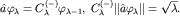 $hat avarphi_lambda=C_lambda^{(-)}varphi_{lambda-1},; C_lambda^{(-)}|hat avarphi_lambda |=sqrt{lambda}.$