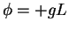 $phi= +gL$