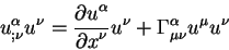 begin{displaymath}
u^{alpha}_{; nu} u^{nu} = {displaystylepartial u^{alph...
...x^{nu}}
u^{nu} + Gamma^{alpha}_{mu nu} u^{mu} u^{nu}
end{displaymath}